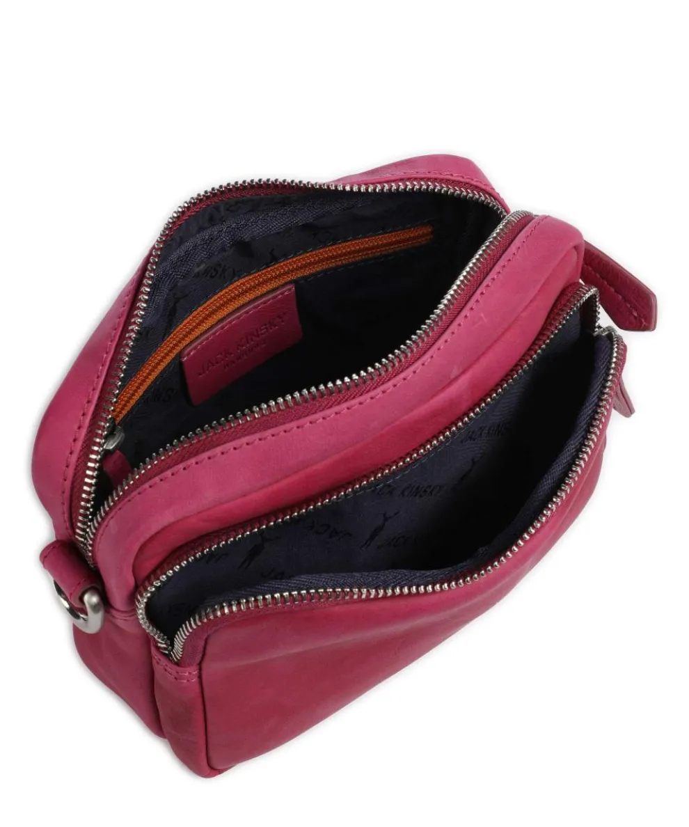 Aruba 1 Umhängetasche fein genarbtes Leder pink