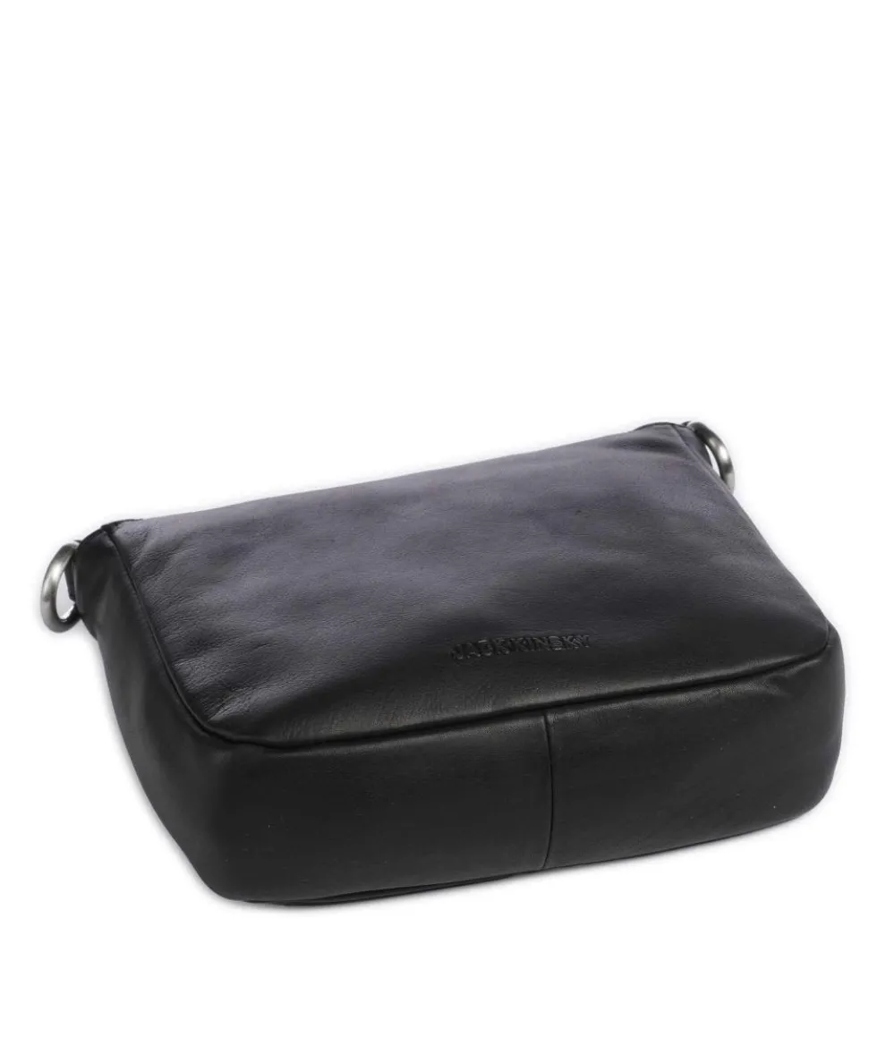 Aruba 3 Umhängetasche fein genarbtes Leder schwarz