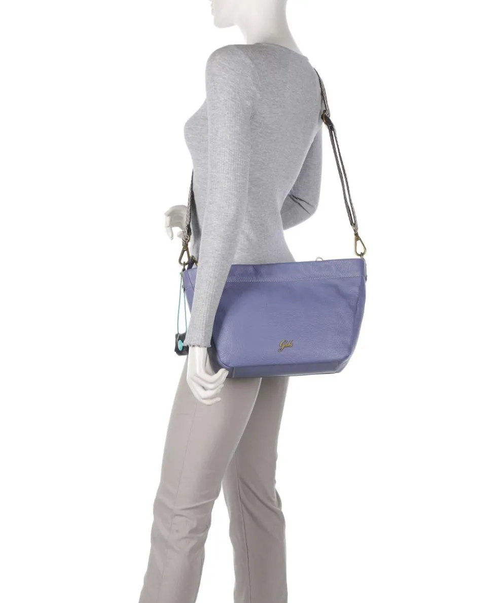 Aruba Vale Schultertasche genarbtes Kalbsleder violett