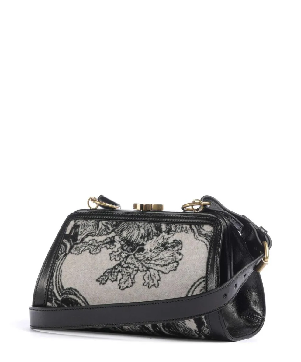 Ascot Frame Venus Wool Jacquard Umhängetasche Textil natur/schwarz