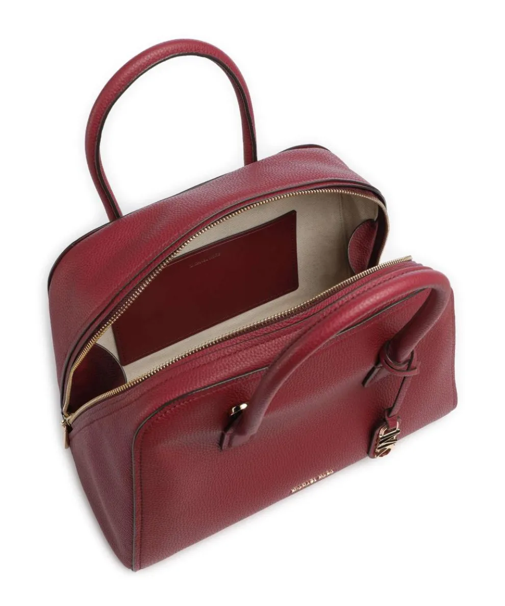 Ashton Medium Handtasche genarbtes Rindsleder wein