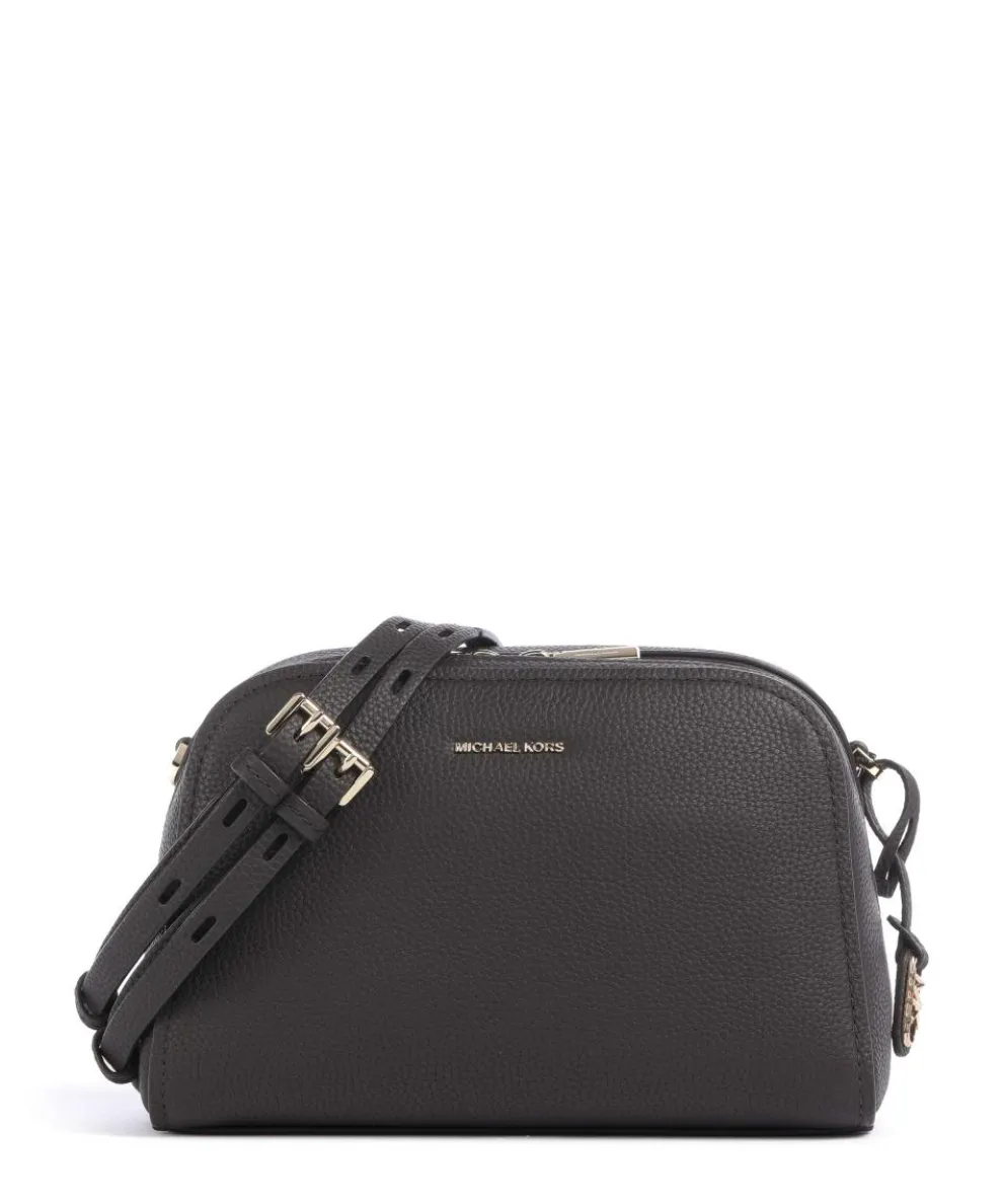 Ashton Small Umhängetasche genarbtes Rindsleder dunkelbraun