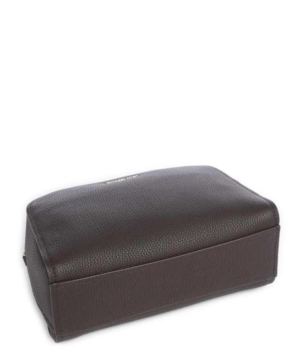 Ashton Small Umhängetasche genarbtes Rindsleder dunkelbraun