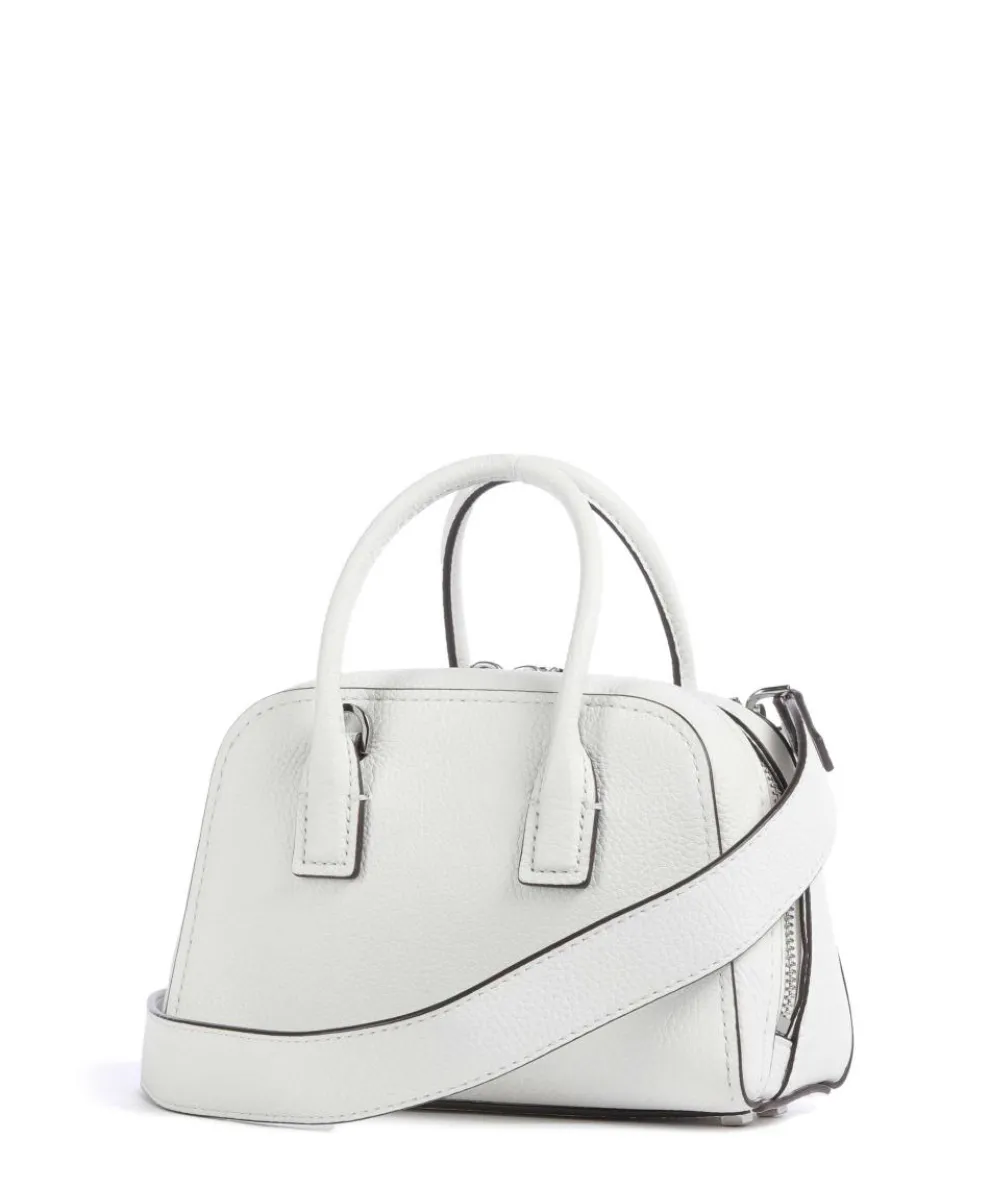 Ashton Umhängetasche genarbtes Rindsleder weiß