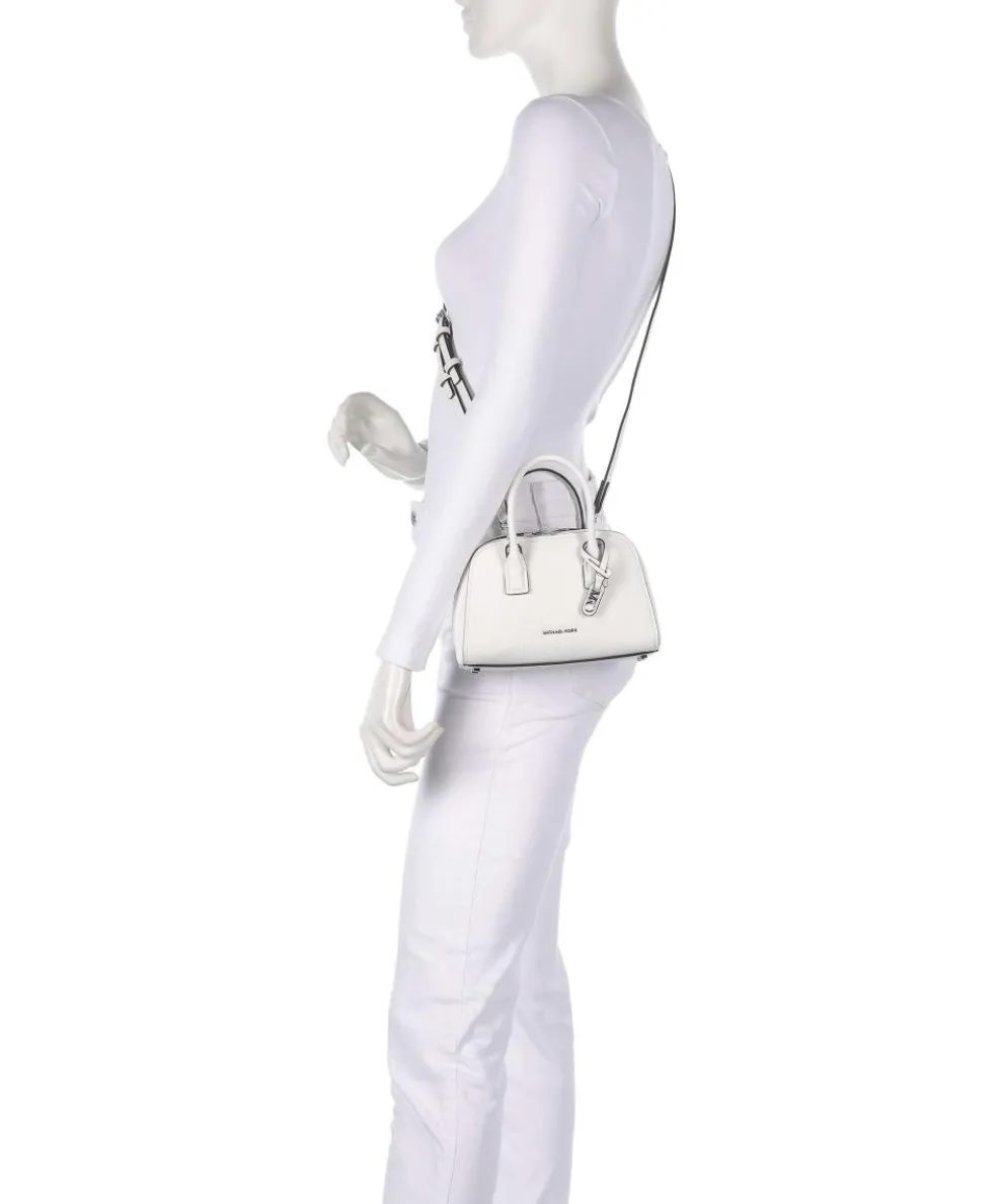 Ashton Umhängetasche genarbtes Rindsleder weiß