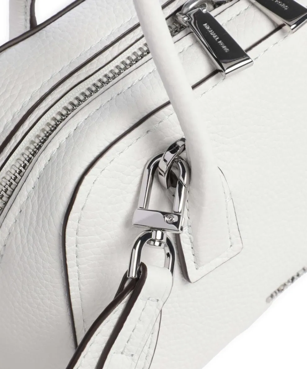 Ashton Umhängetasche genarbtes Rindsleder weiß