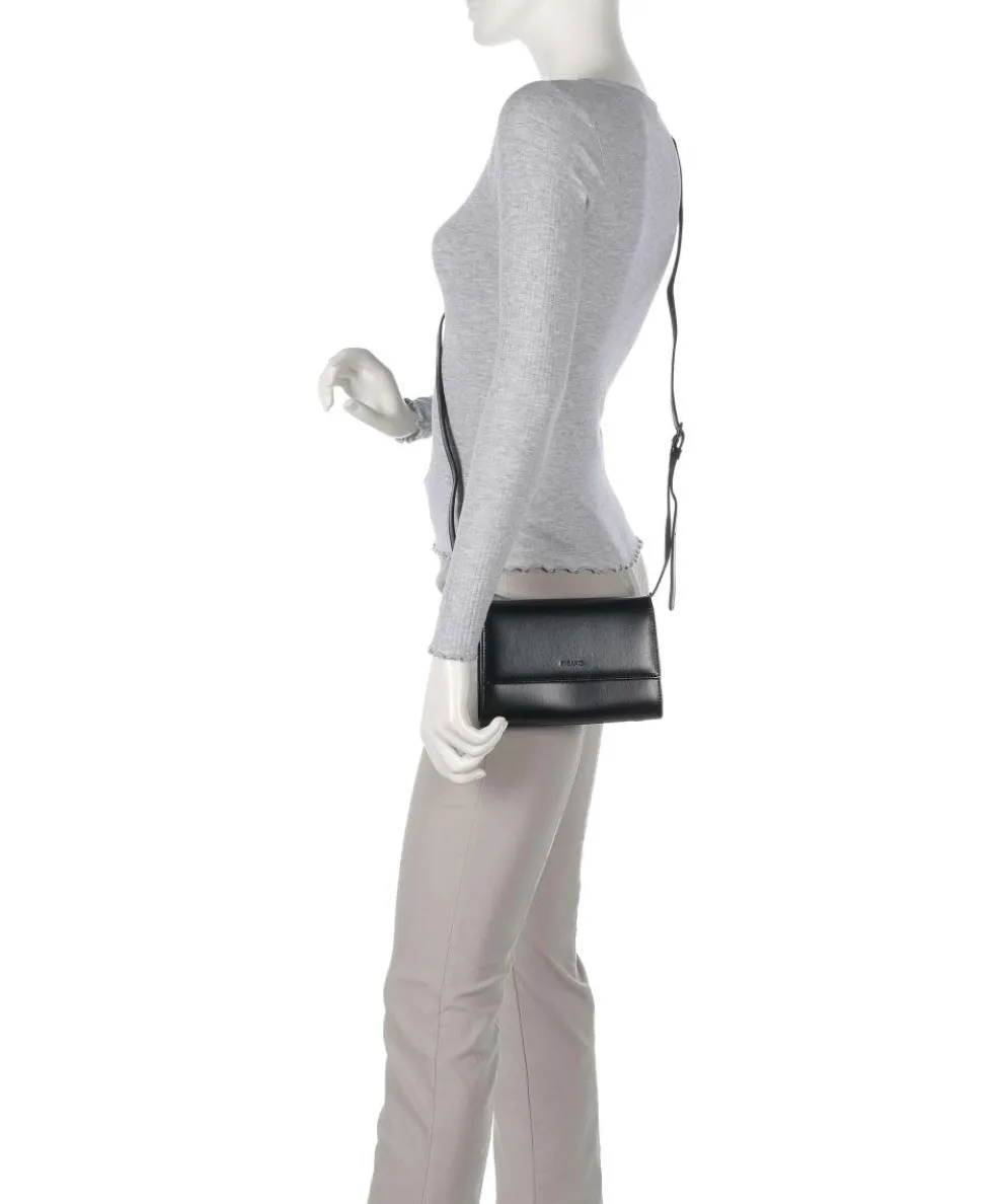 Auguri Umhängetasche Rindsleder schwarz