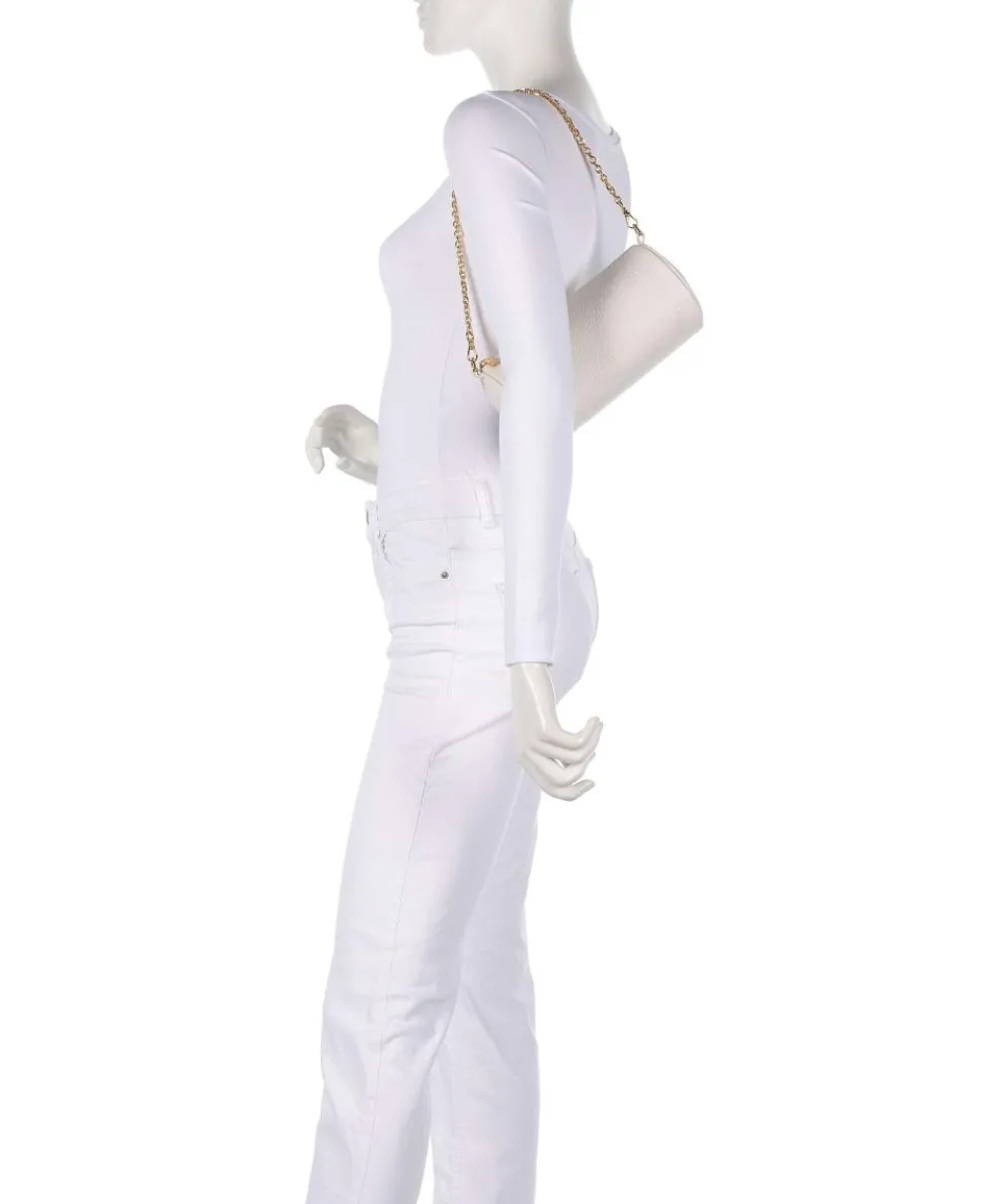 Aura Schultertasche Leder weiß