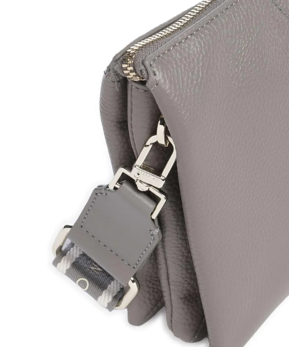 Esille Umhängetasche genarbtes Rindsleder dunkelgrau