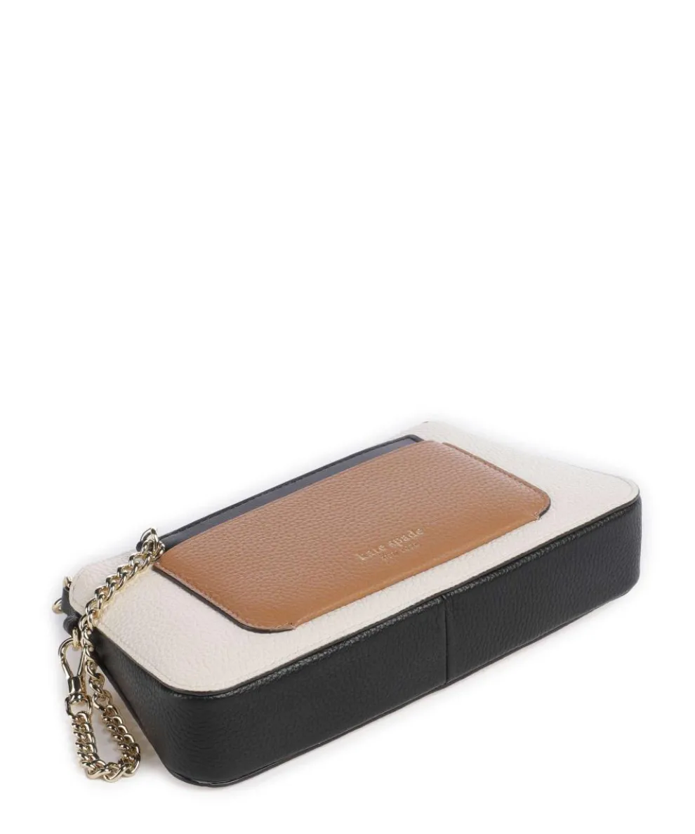 Ava Schultertasche genarbtes Rindsleder weiß