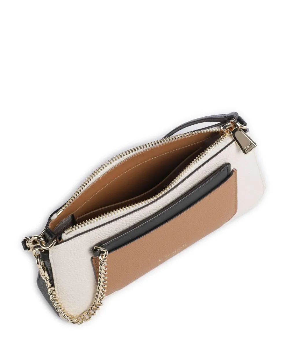 Ava Schultertasche genarbtes Rindsleder weiß