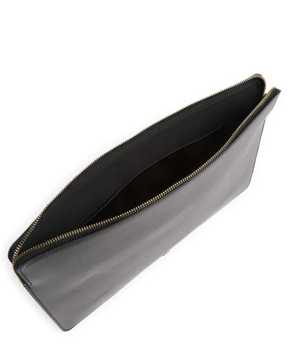 Aya Laptophülle 13″ fein genarbtes Leder schwarz