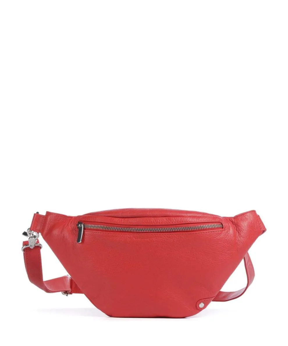Fashion Favorites Gürteltasche weiches Rindsleder rot