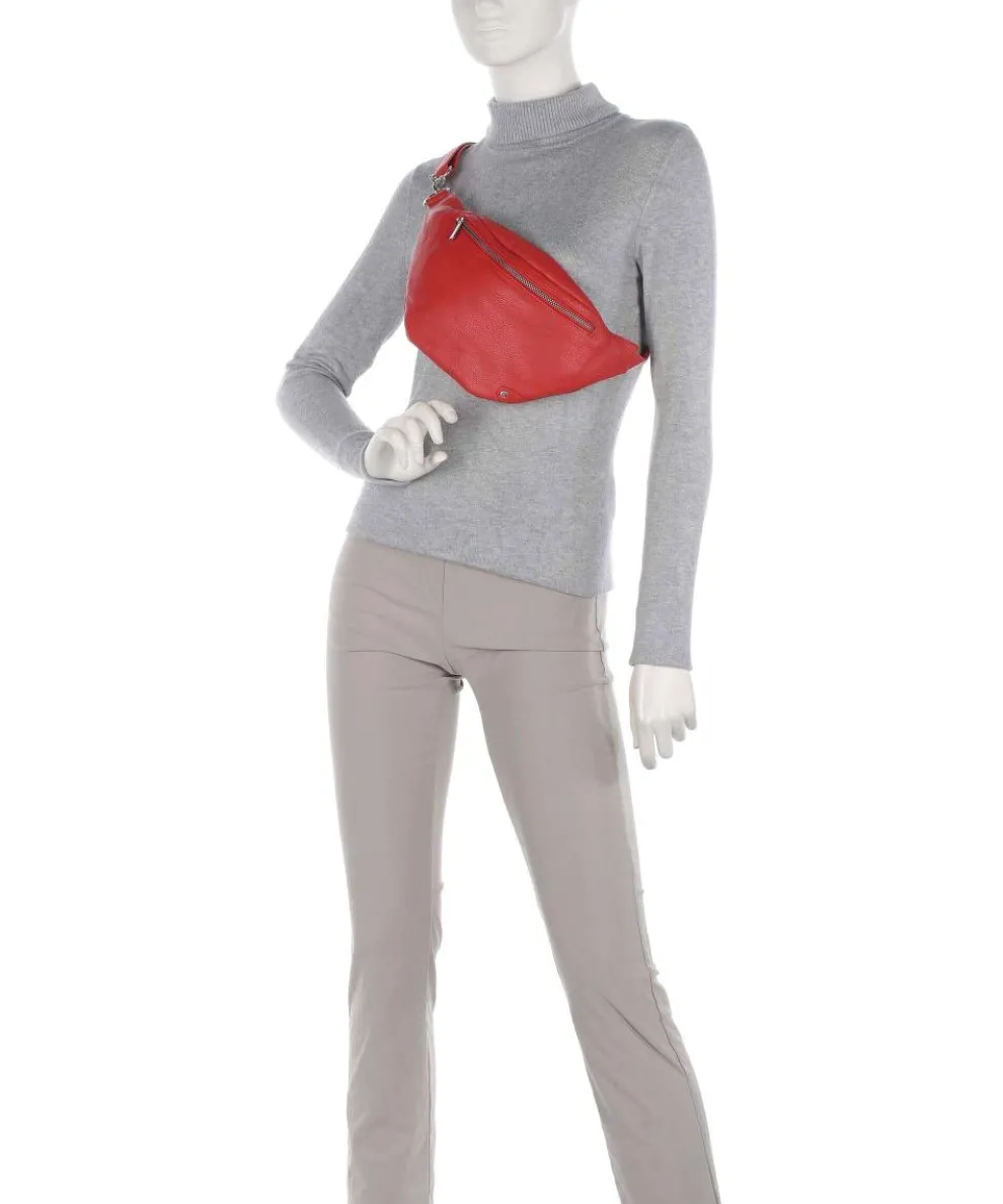 Fashion Favorites Gürteltasche weiches Rindsleder rot