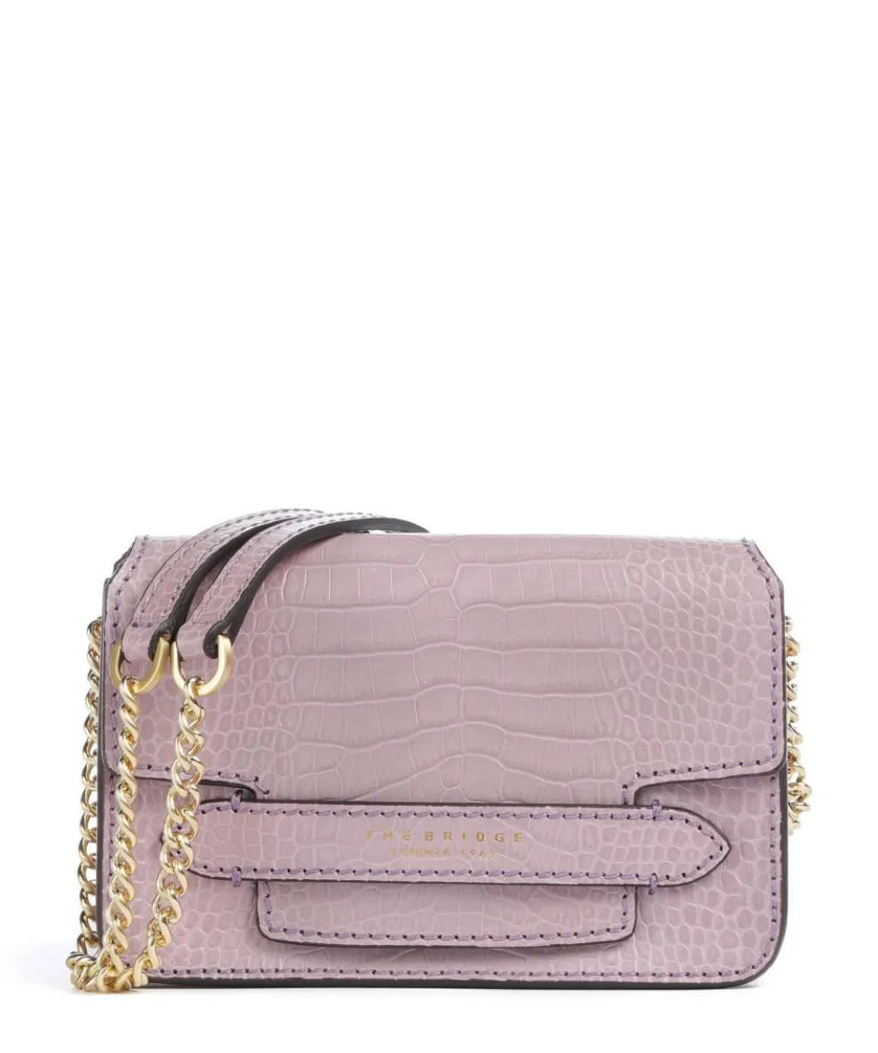 Lucrezia Wow Schultertasche geprägtes Rindsleder rosa