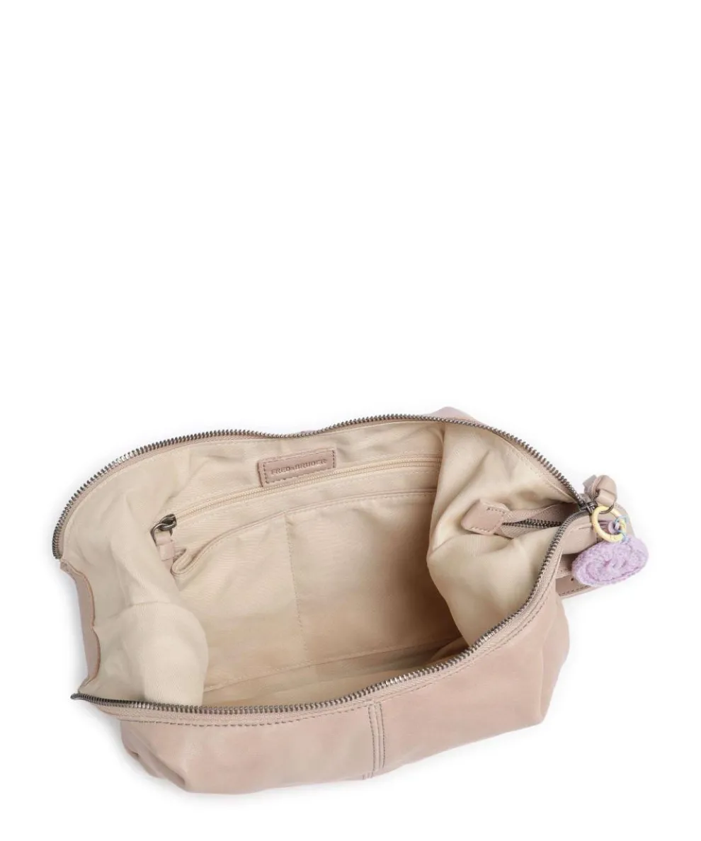 Take A Smile Beuteltasche Schafsleder beige