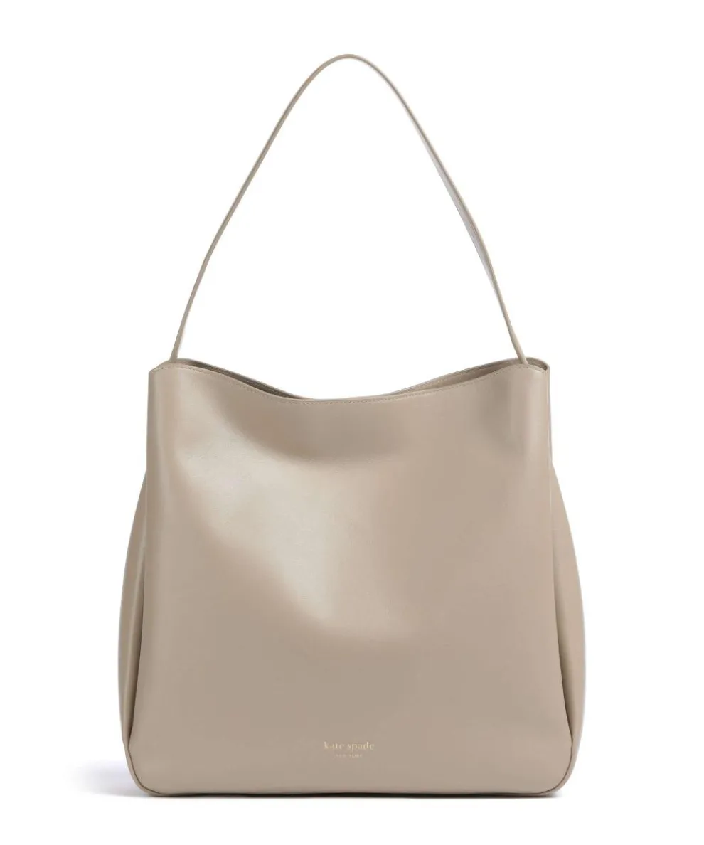 Grace Beuteltasche fein genarbtes Rindsleder beige
