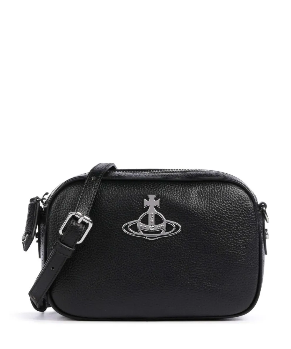 Anna Grain Umhängetasche Lederimitat schwarz