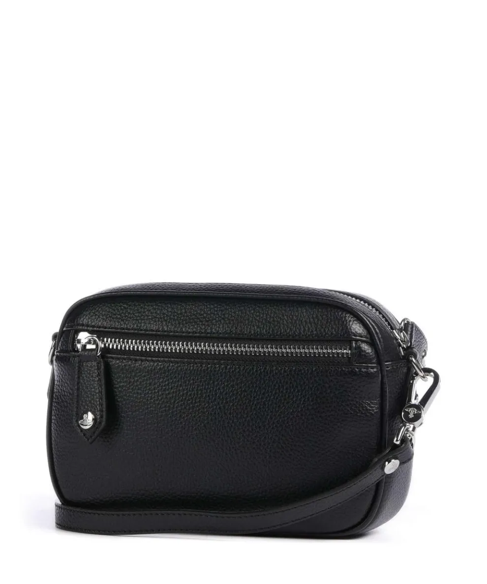 Anna Grain Umhängetasche Lederimitat schwarz