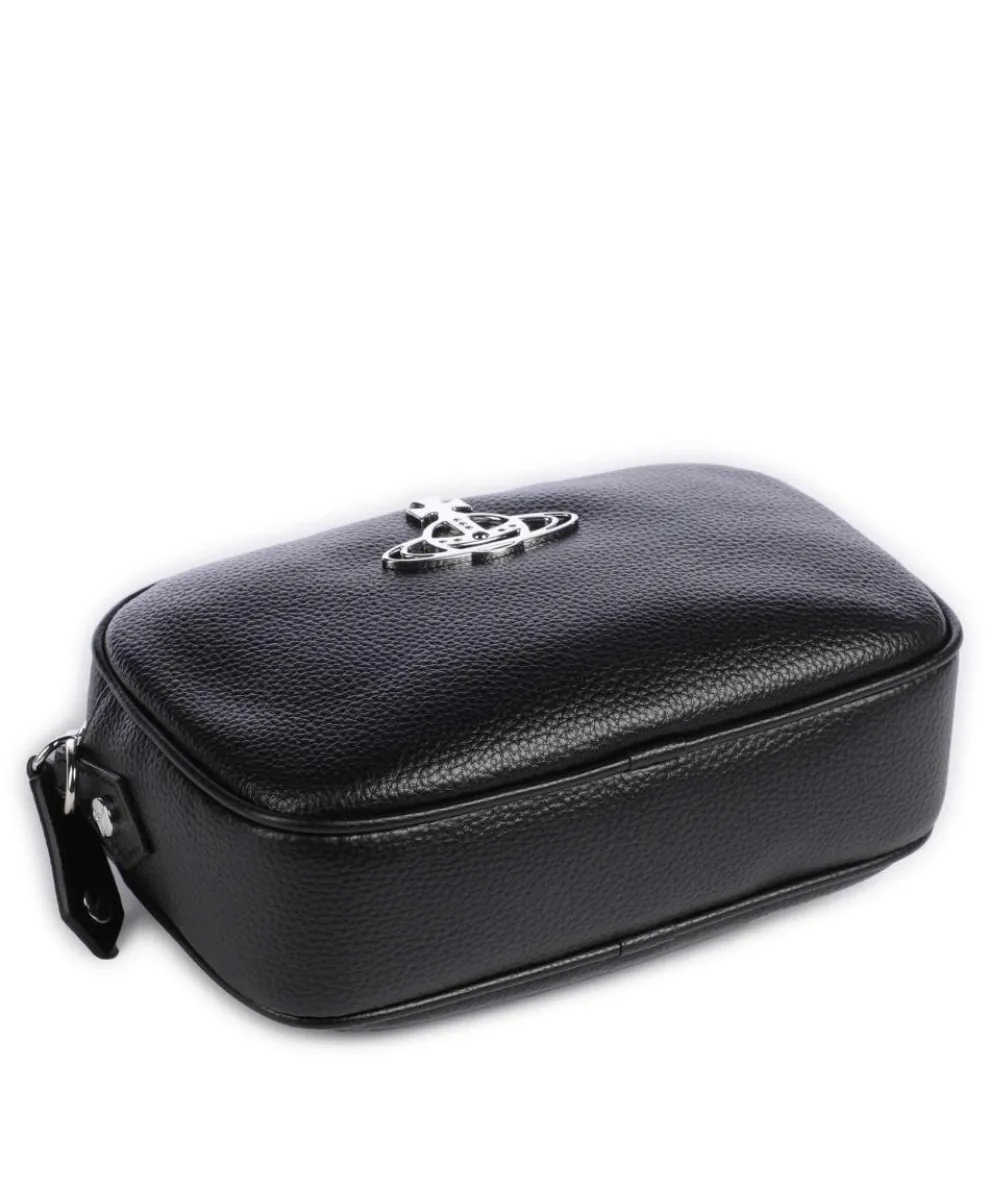 Anna Grain Umhängetasche Lederimitat schwarz