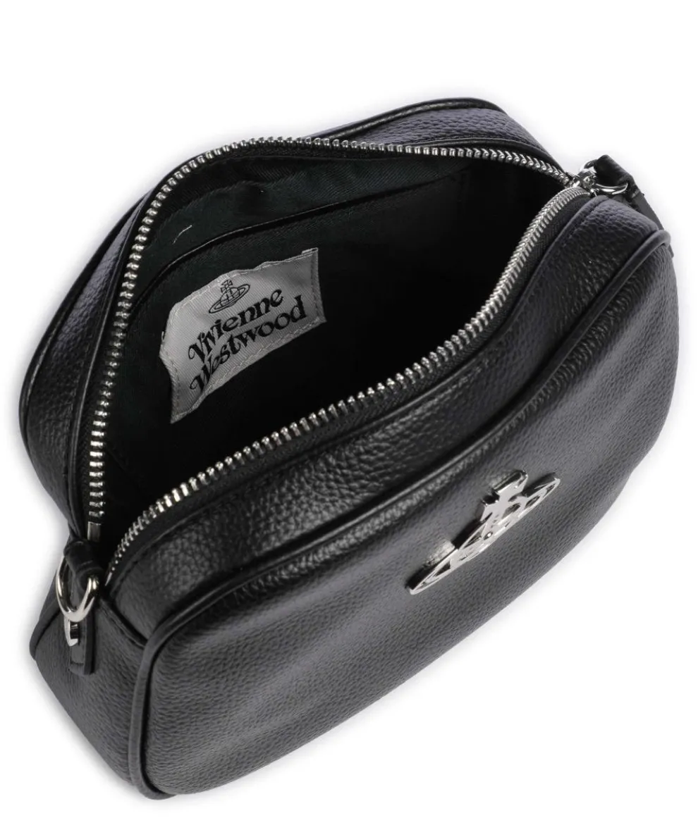 Anna Grain Umhängetasche Lederimitat schwarz