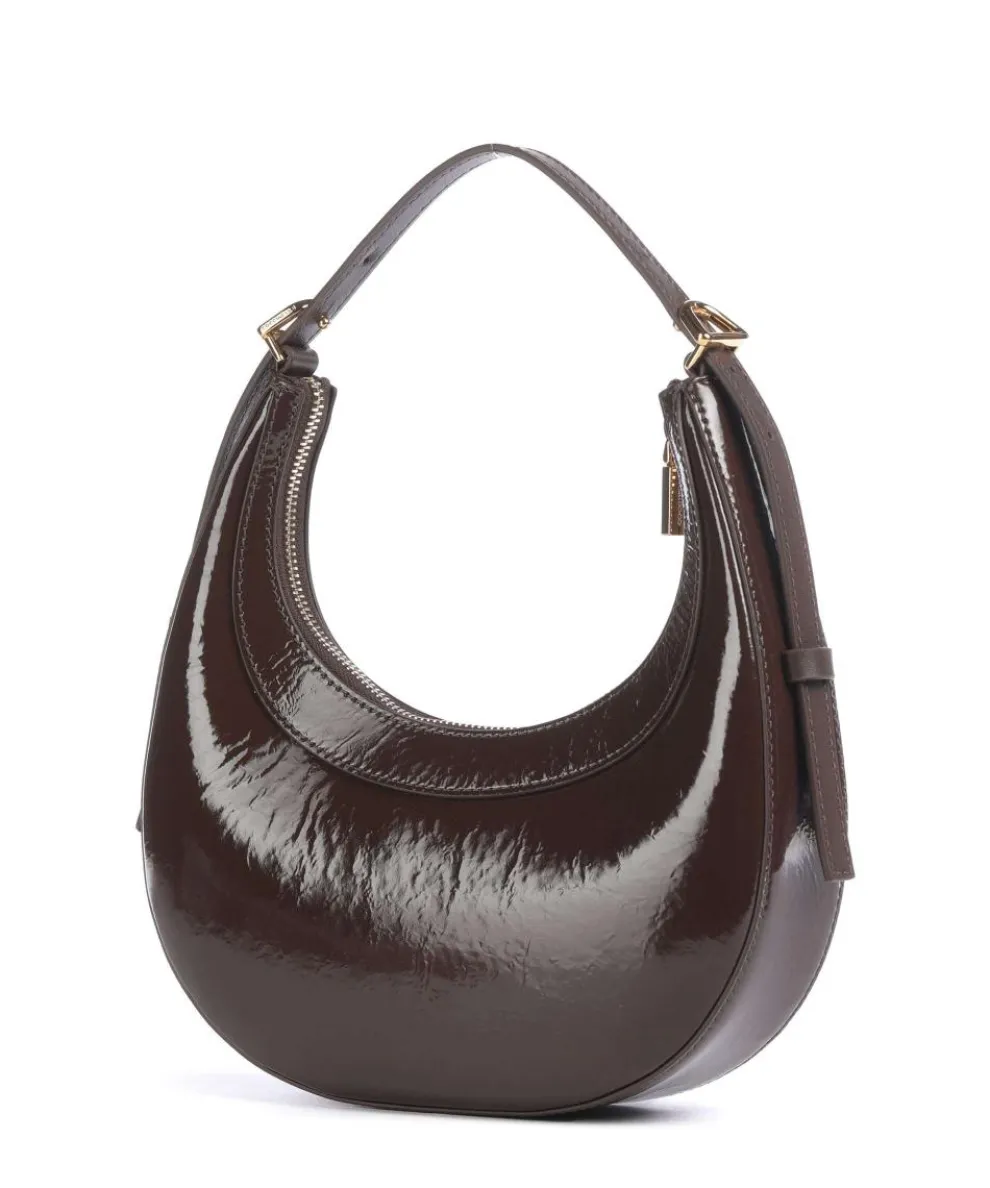 Whisper Schultertasche glattes Rindsleder dunkelbraun