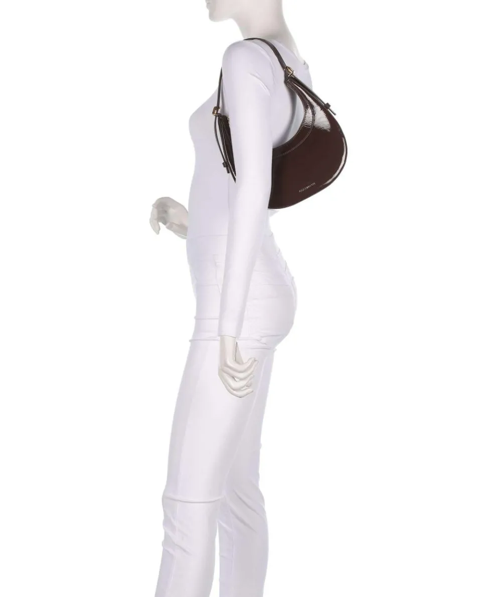 Whisper Schultertasche glattes Rindsleder dunkelbraun