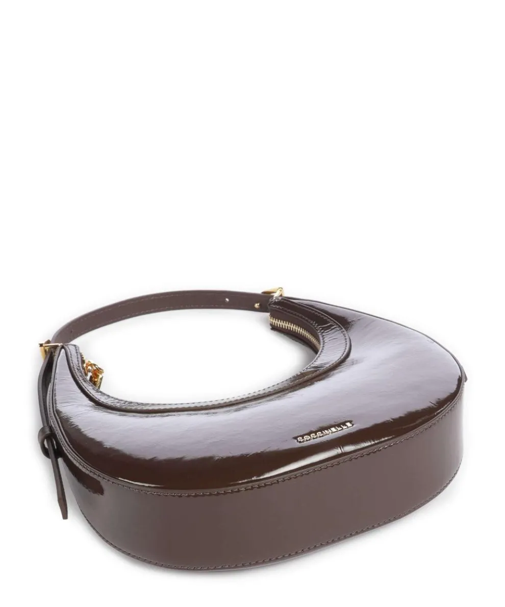 Whisper Schultertasche glattes Rindsleder dunkelbraun