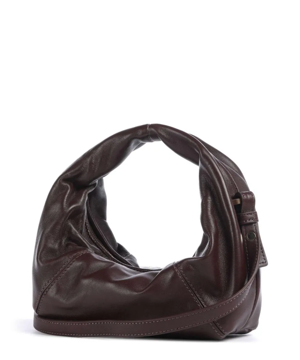 Greta Icon Crinkle Silky Handtasche Lammleder wein