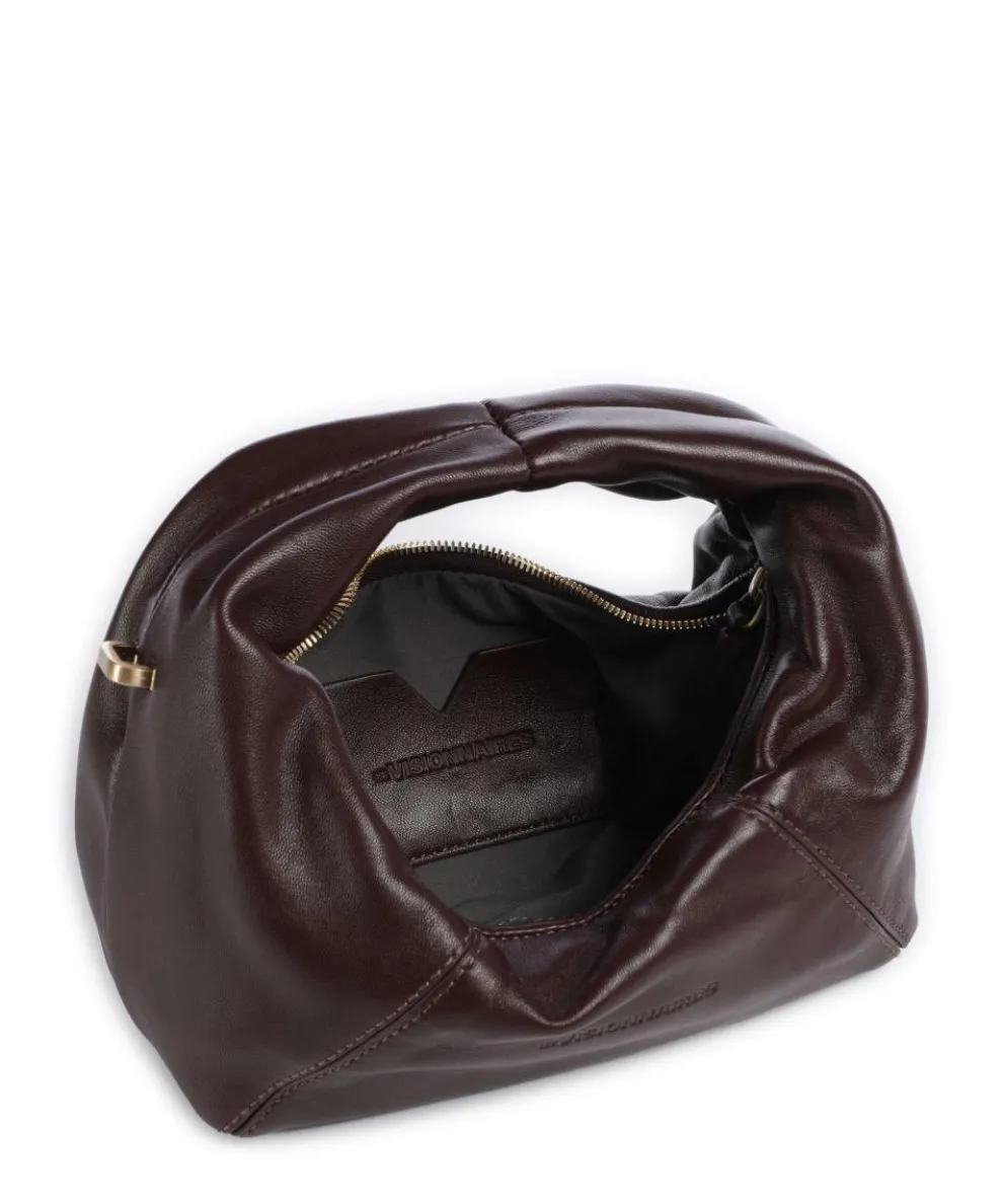 Greta Icon Crinkle Silky Handtasche Lammleder wein