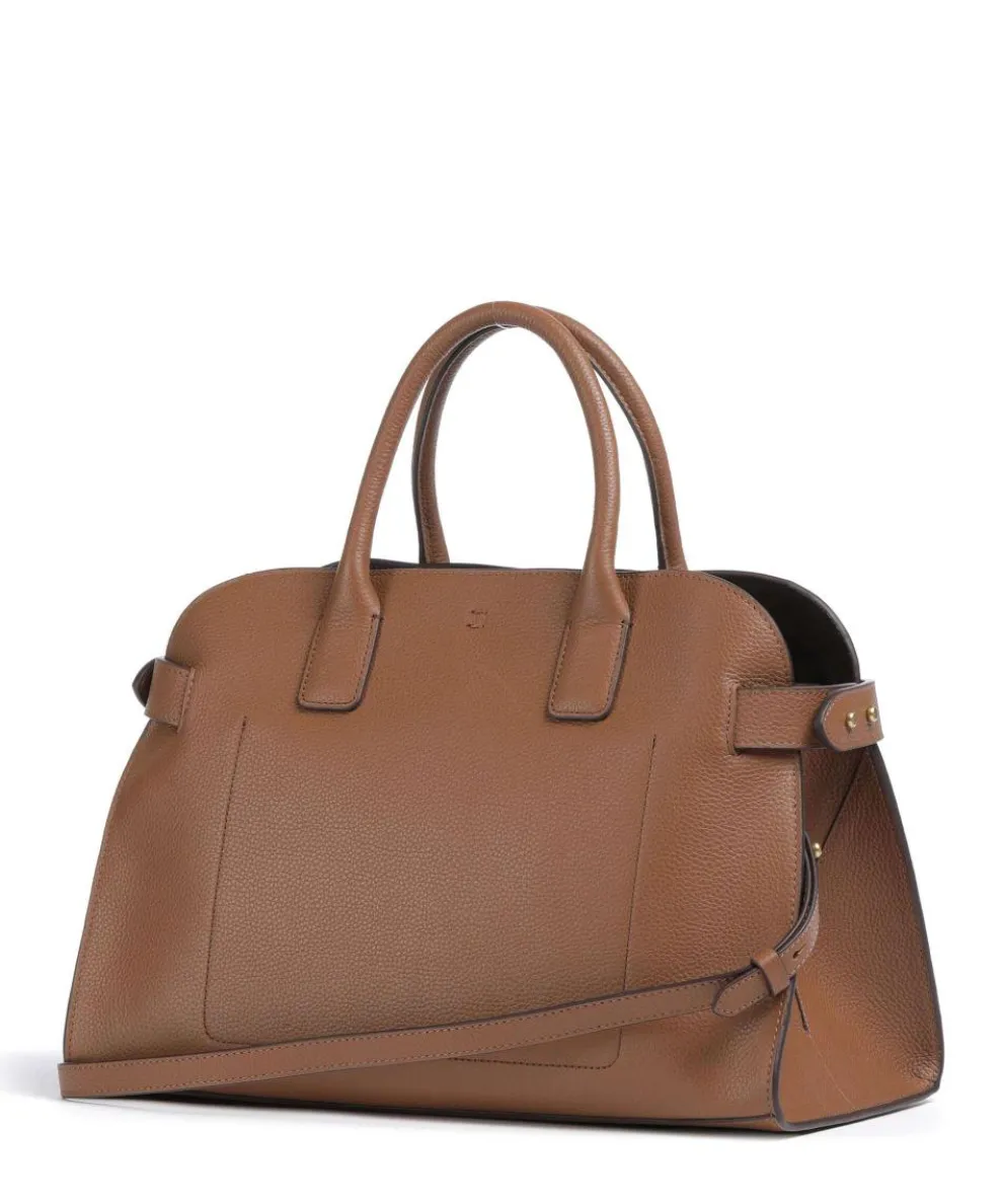 The Rathbone Handtasche genarbtes Rindsleder braun
