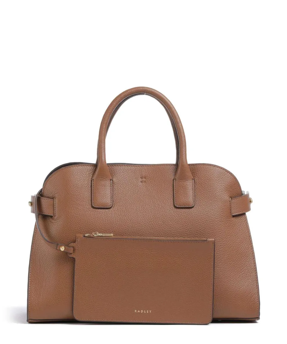 The Rathbone Handtasche genarbtes Rindsleder braun