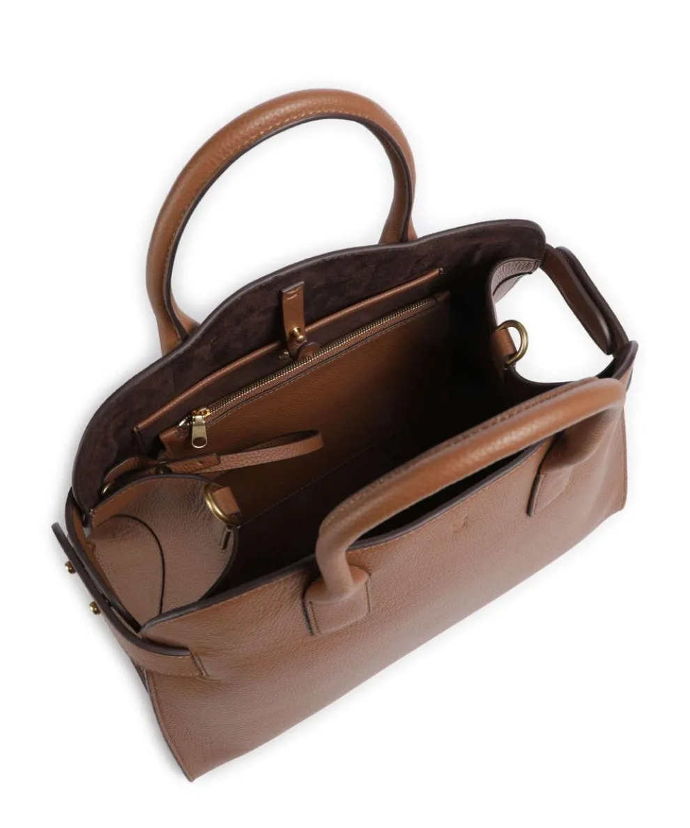The Rathbone Handtasche genarbtes Rindsleder braun