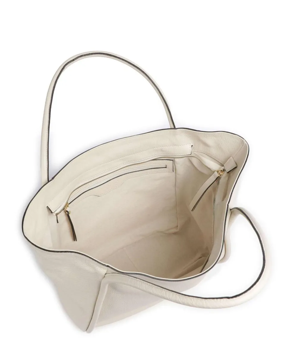 Dalia Willow Shopper genarbtes Rindsleder creme