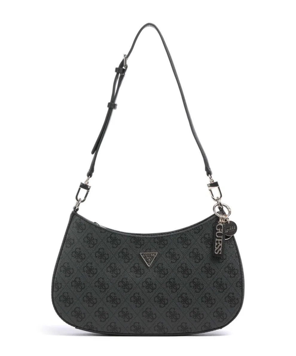 Noelle Schultertasche Lederimitat dunkelgrau