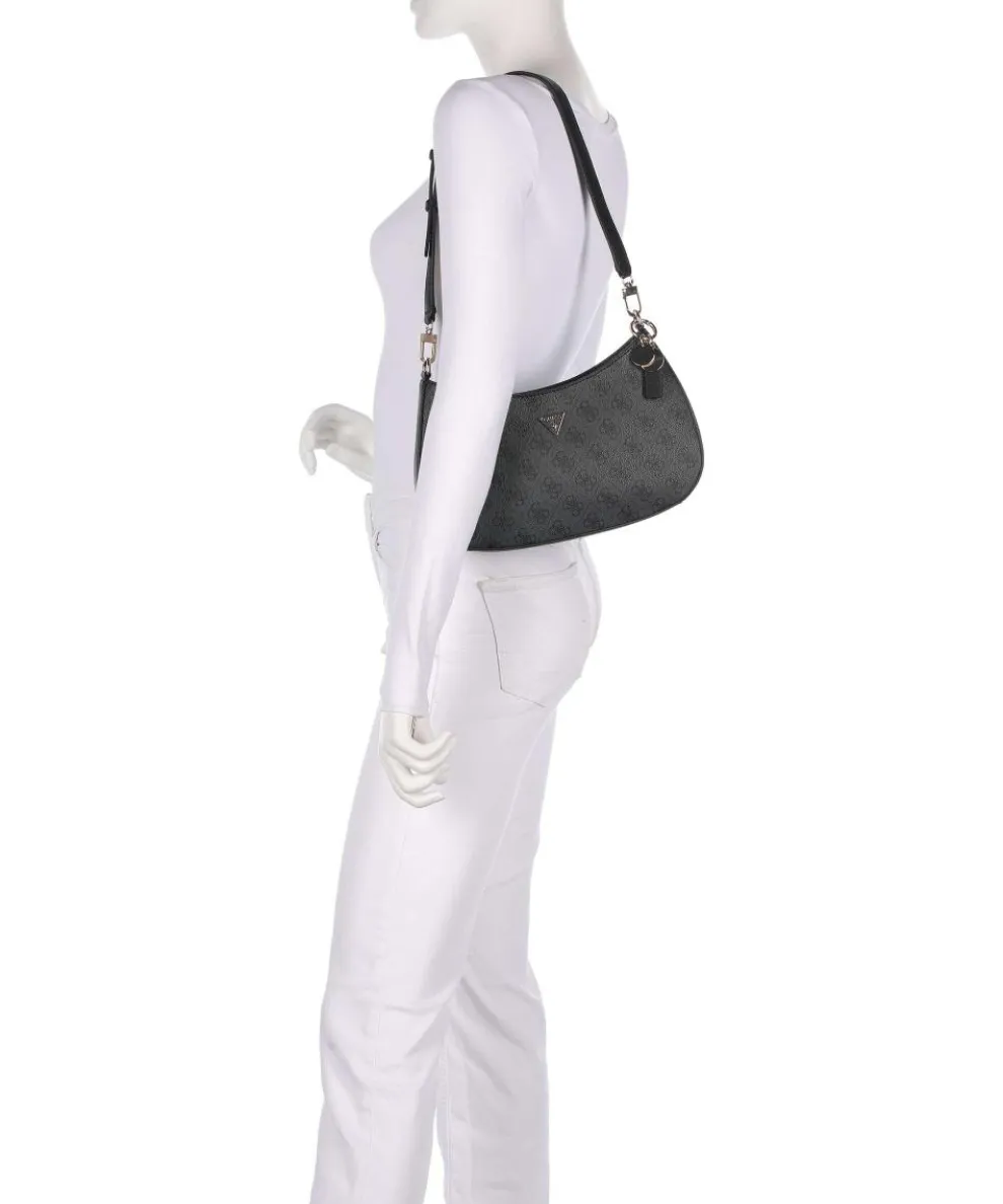 Noelle Schultertasche Lederimitat dunkelgrau