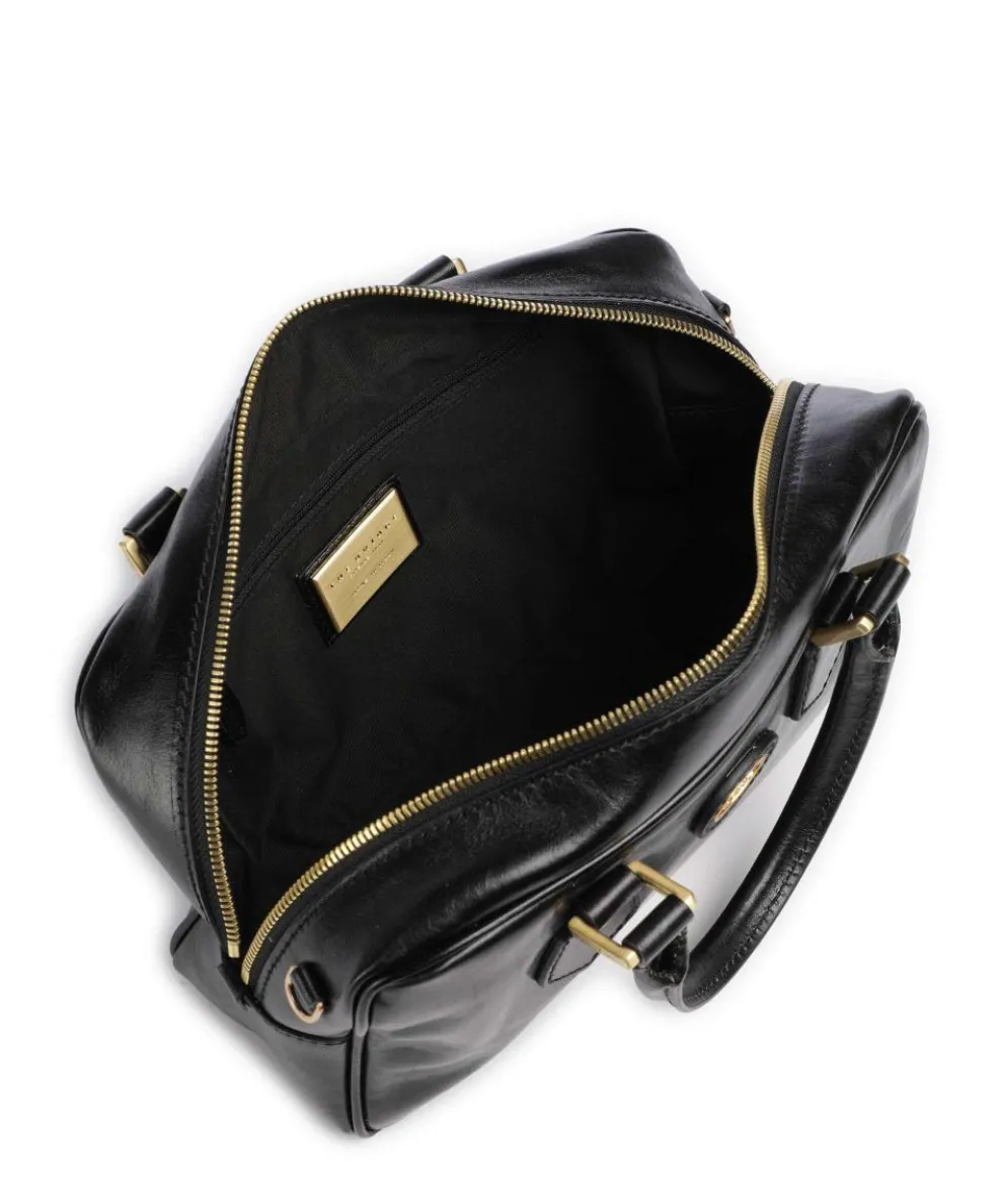 Stodo Handtasche fein genarbtes Rindsleder schwarz