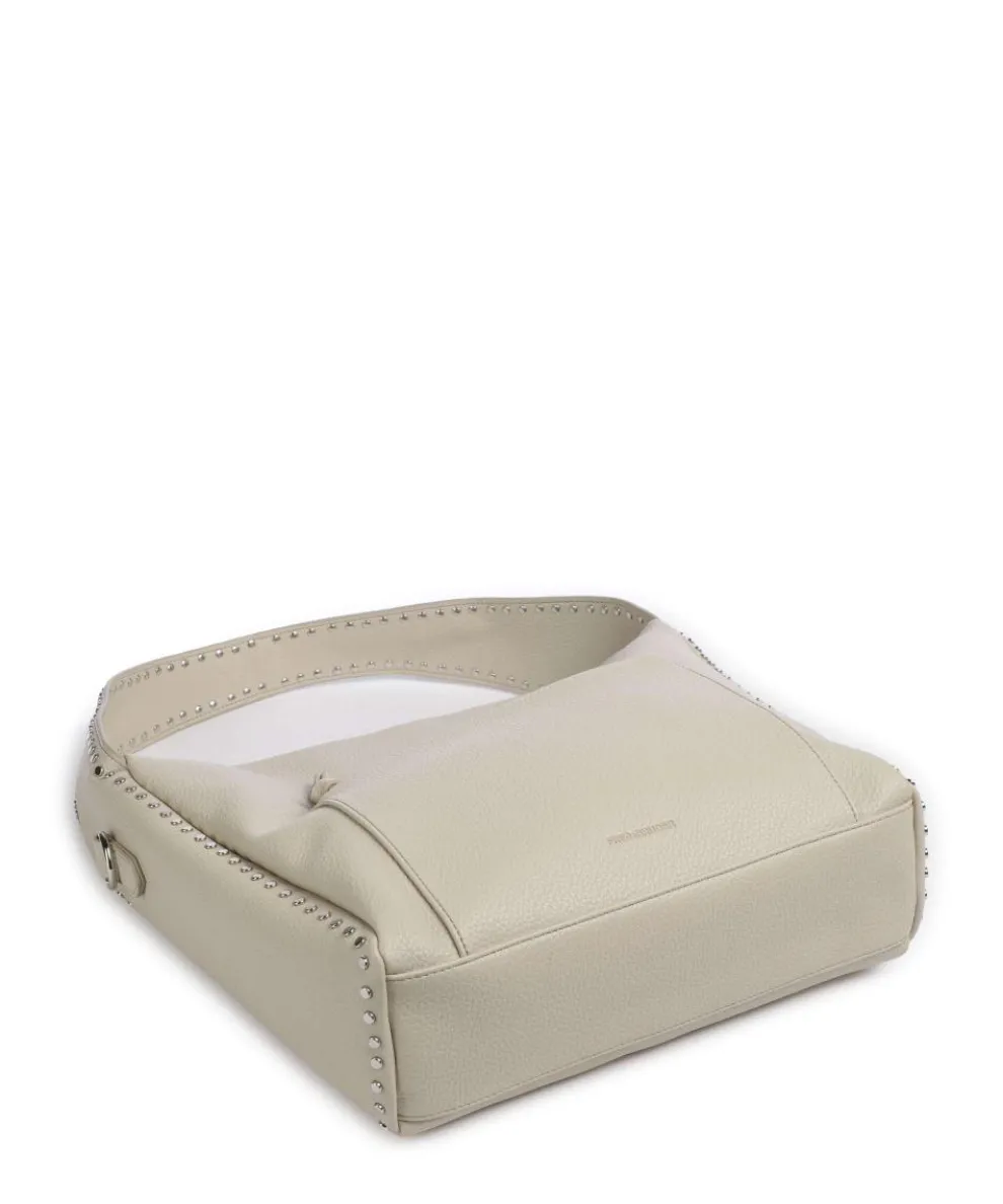 Feel Wild Beuteltasche genarbtes Leder stein