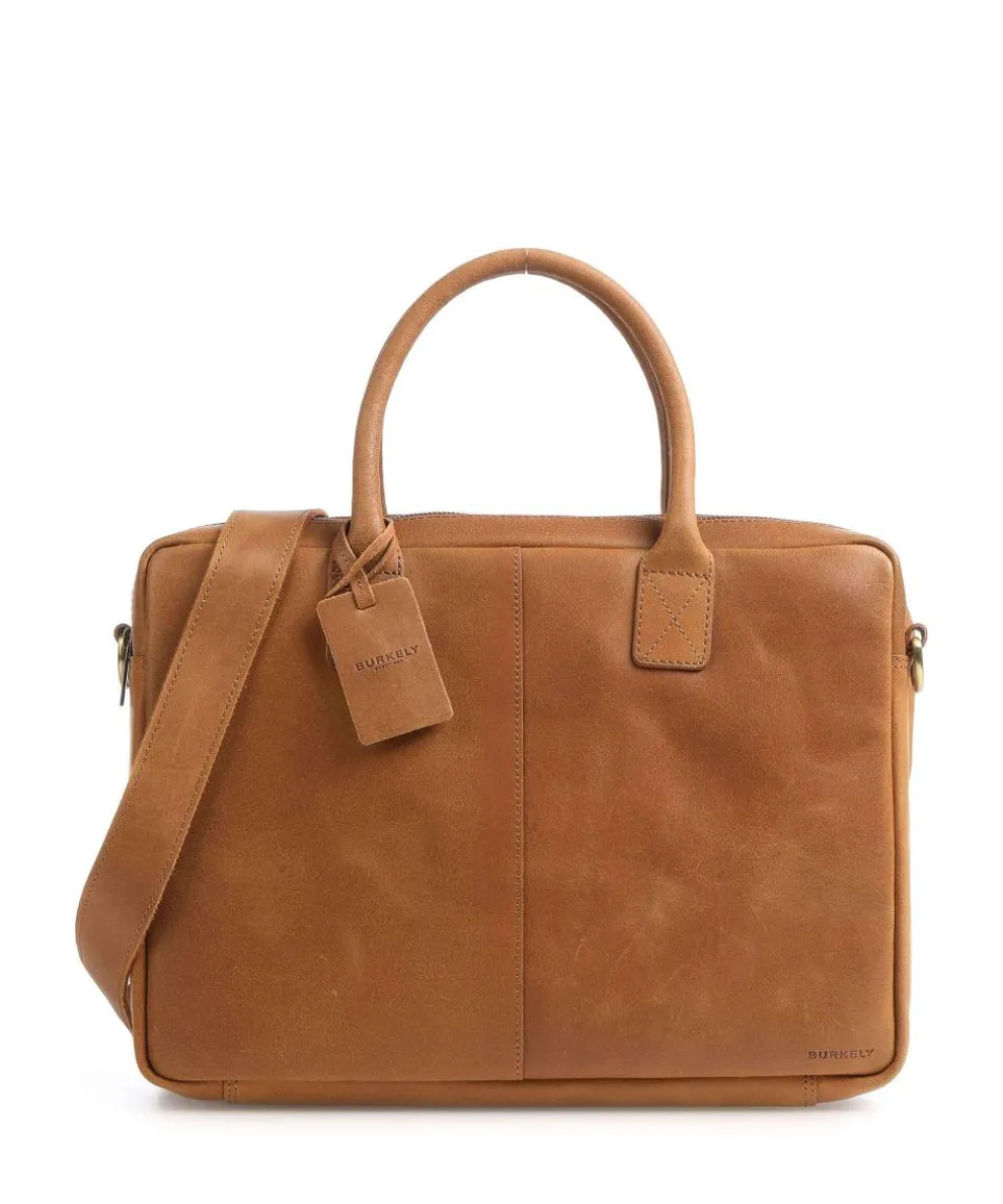 Vintage Taylor Worker Aktentasche genarbtes Leder cognac