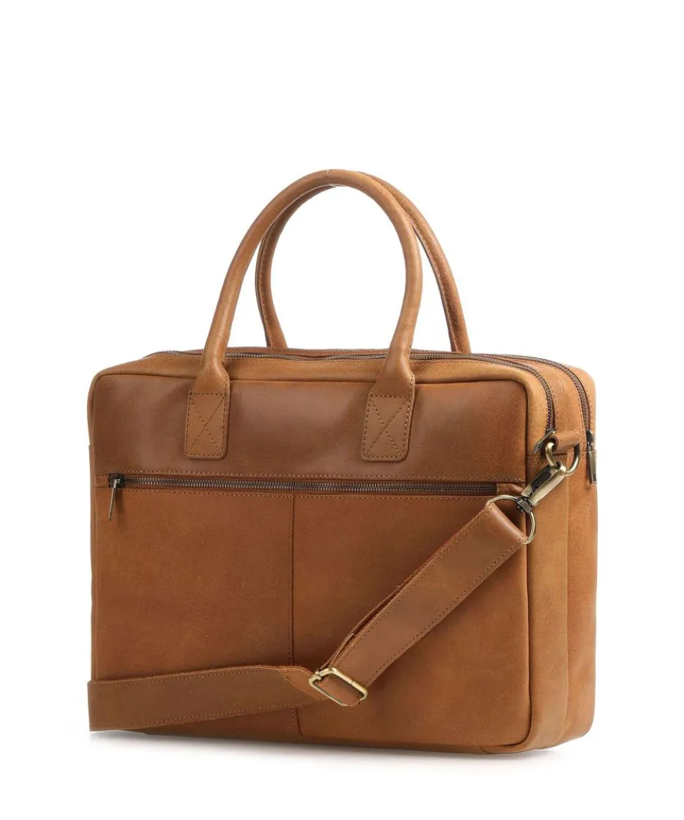 Vintage Taylor Worker Aktentasche genarbtes Leder cognac