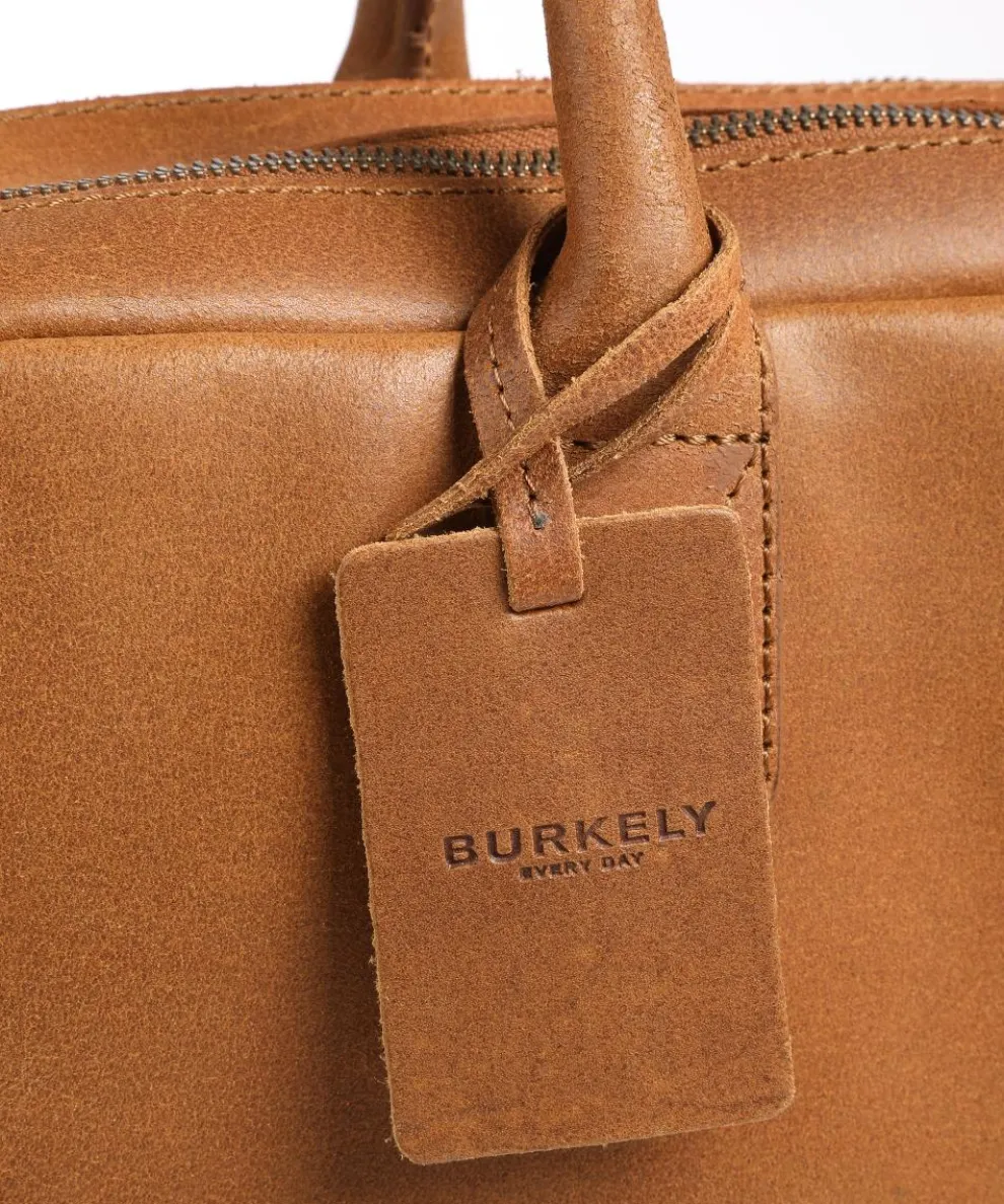 Vintage Taylor Worker Aktentasche genarbtes Leder cognac