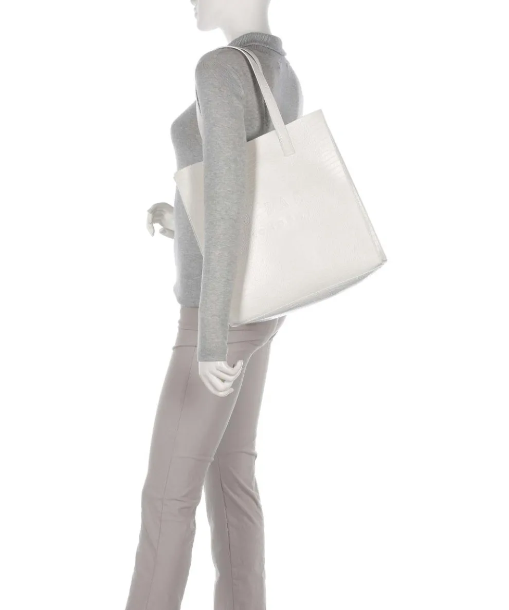 Croccon Shopper Lederimitat elfenbein