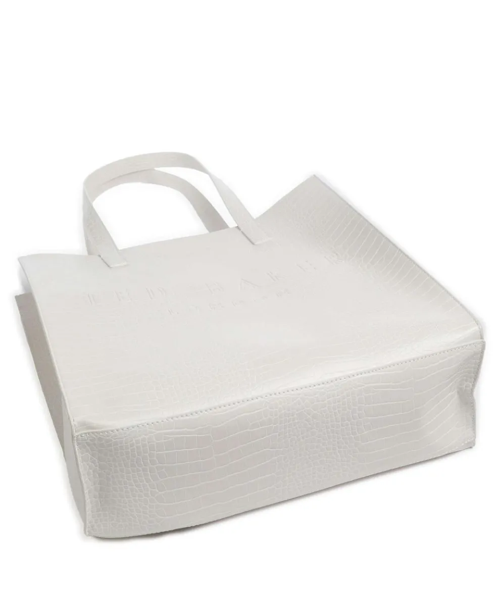 Croccon Shopper Lederimitat elfenbein