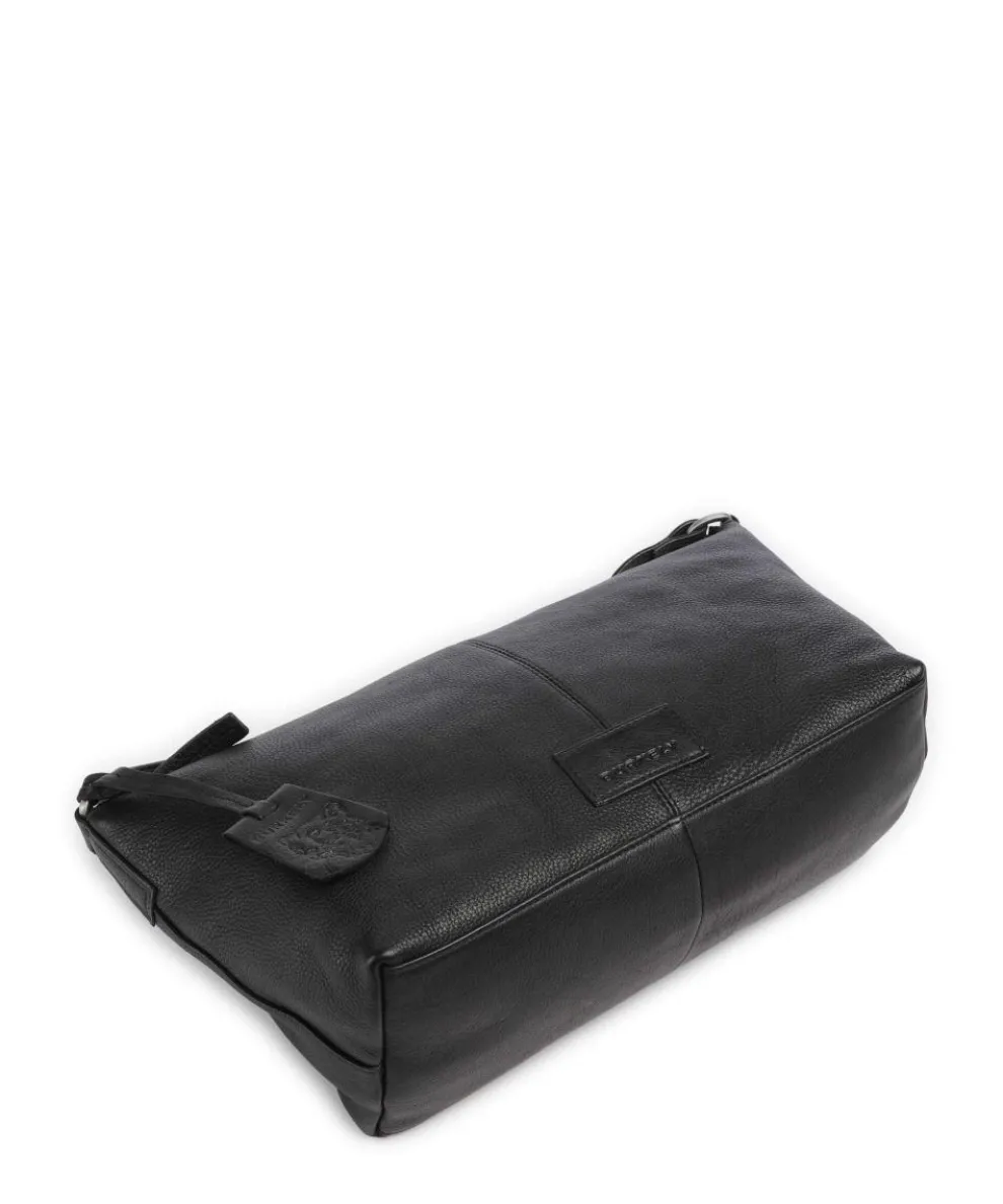 Soft Skylar Umhängetasche genarbtes Leder schwarz