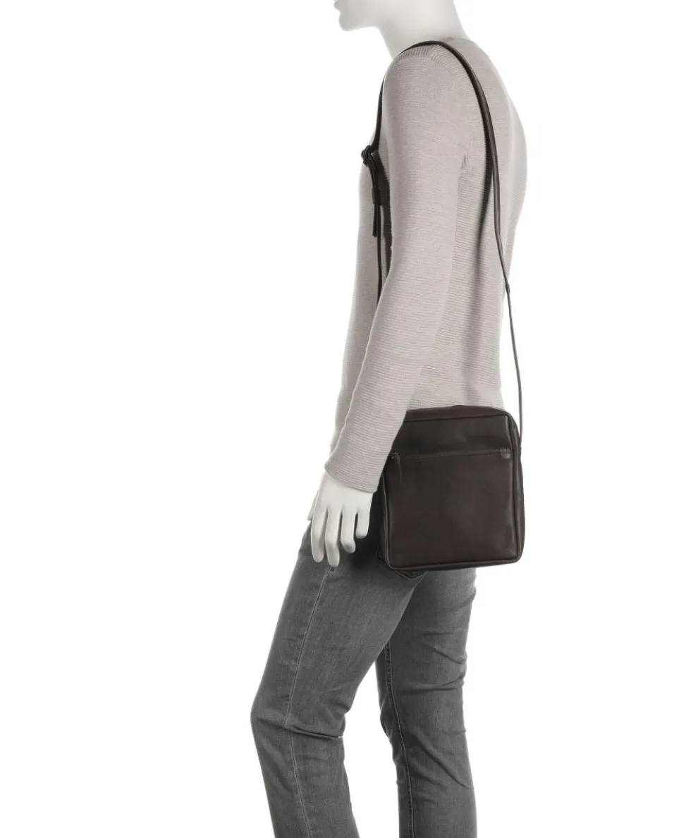 Bague M Umhängetasche weiches Rindsleder dunkelbraun