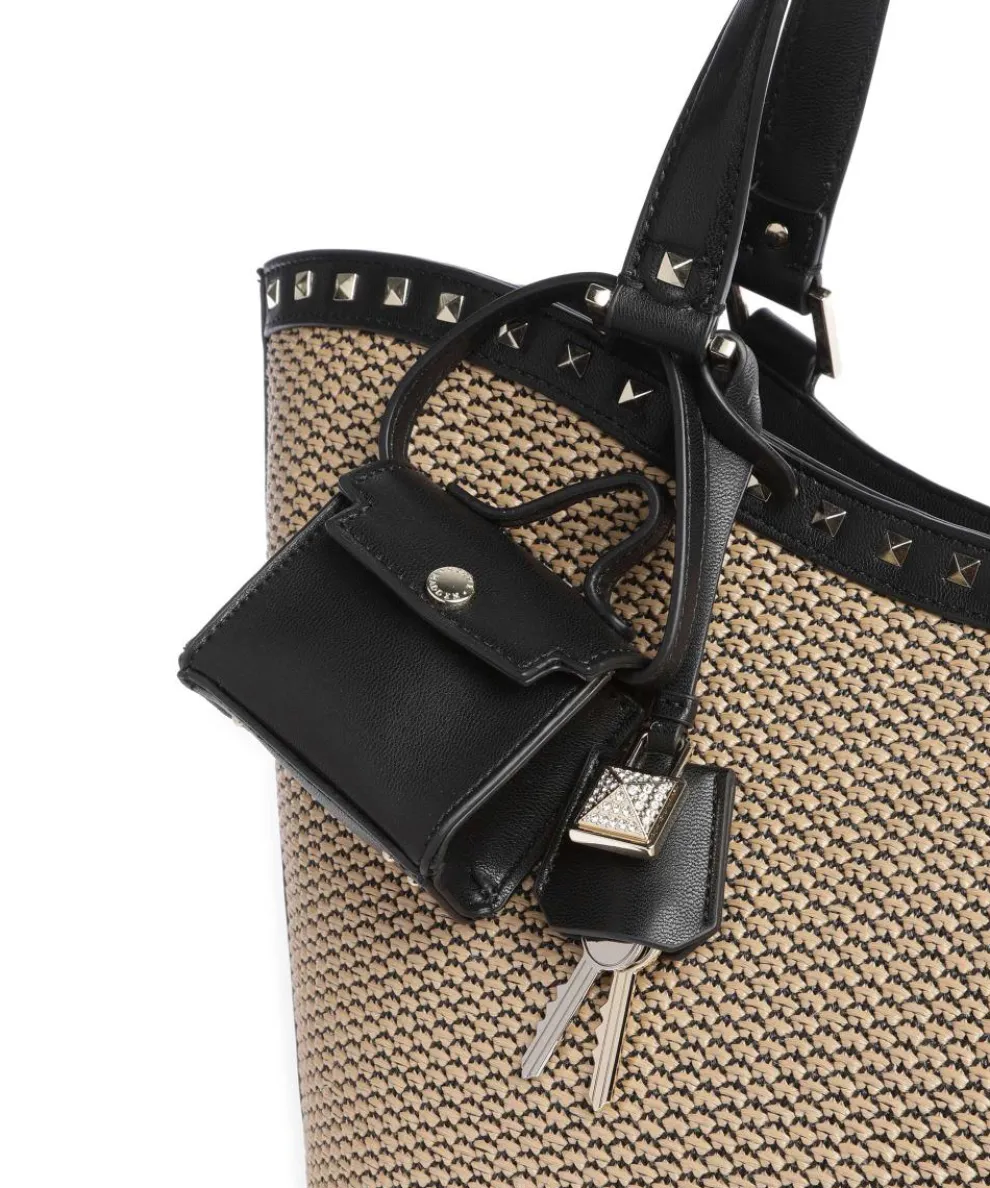 BAGULLA Shopper Papier, Lederimitat natur