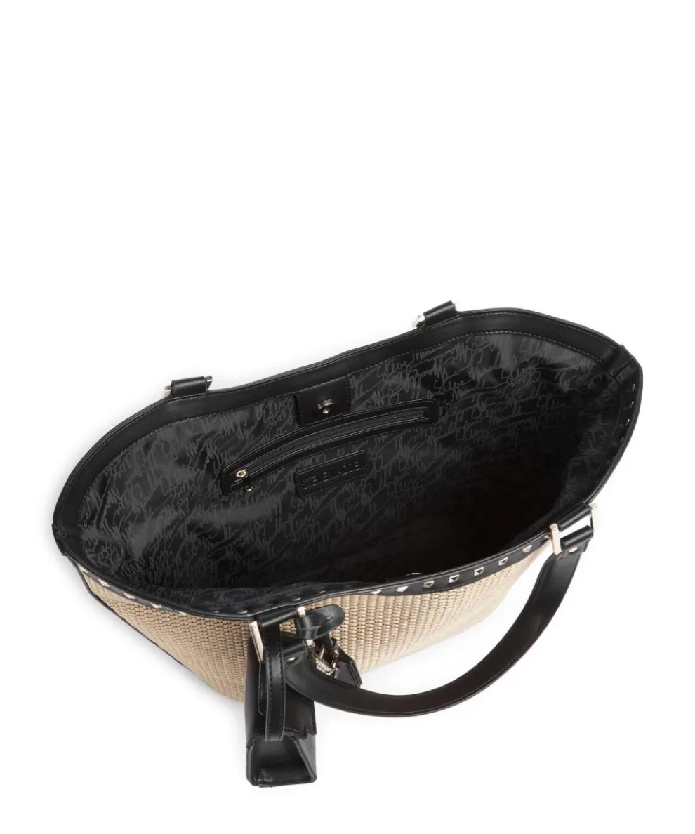 BAGULLA Shopper Papier, Lederimitat natur