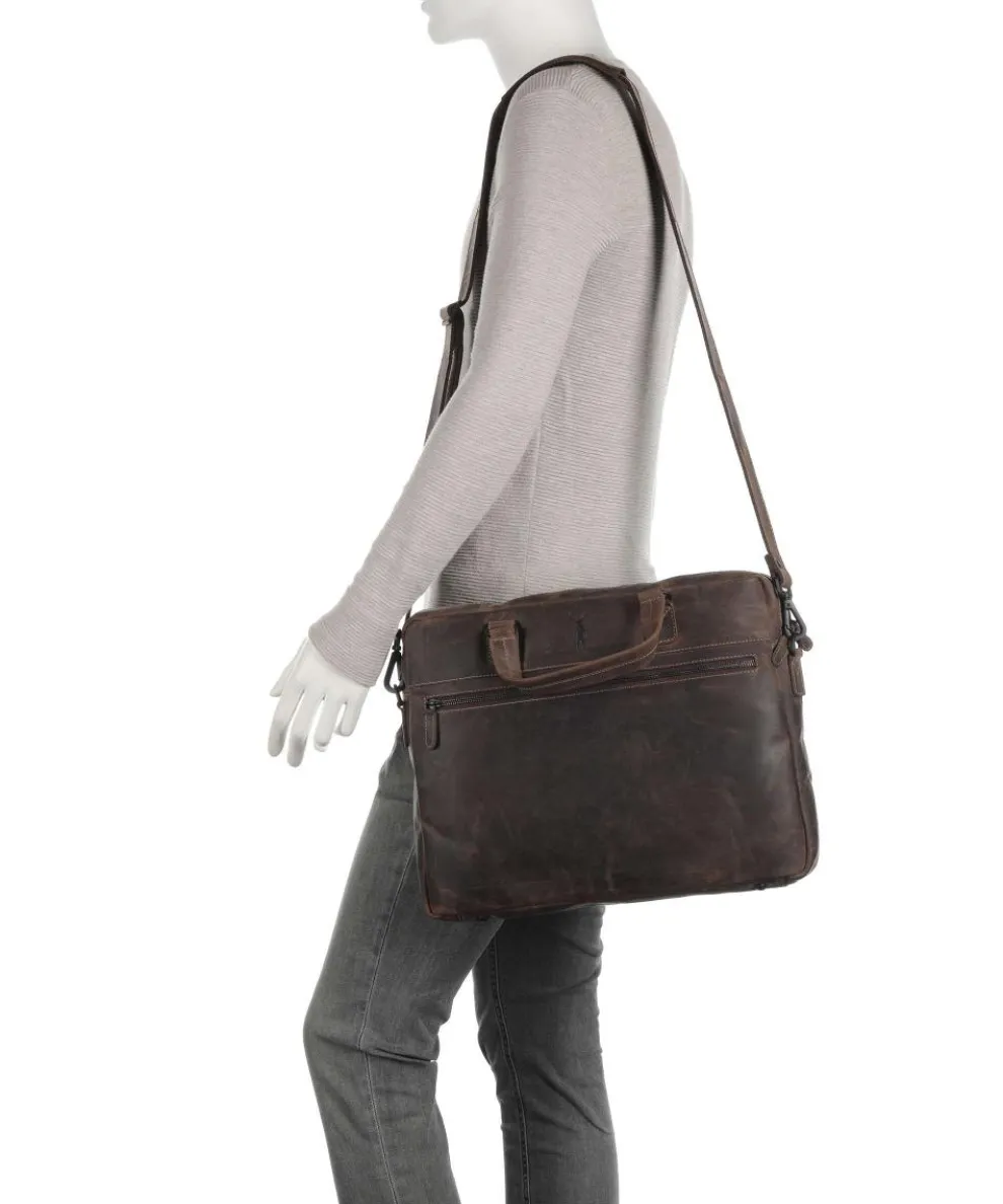 Baltimore 8 Aktentasche 14″ Leder dunkelbraun