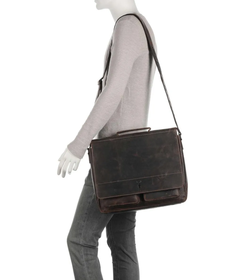 Baltimore 6 Aktentasche Leder dunkelbraun