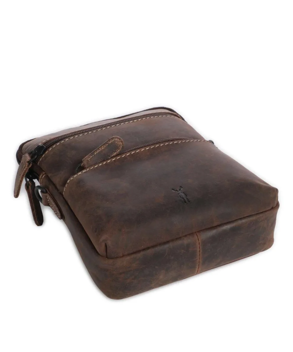 Baltimore 11 Umhängetasche Leder dunkelbraun